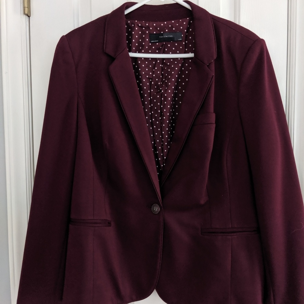 Cranberry business casual suit jacket